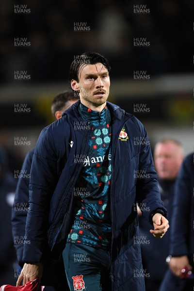 281025 - Wrexham v Cardiff City - Carabao Cup Round 4 - Kieffer Moore of Wrexham