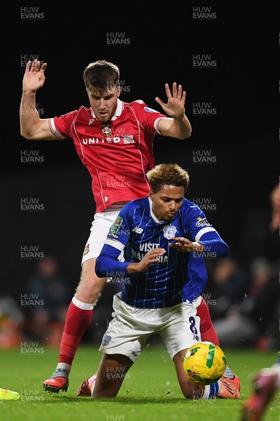 281025 - Wrexham v Cardiff City - Carabao Cup Round 4 - Omari Kellyman of Cardiff City
