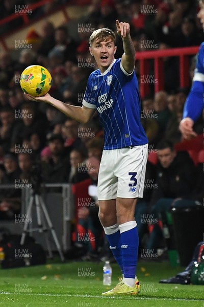 281025 - Wrexham v Cardiff City - Carabao Cup Round 4 - Joel Bagan of Cardiff City