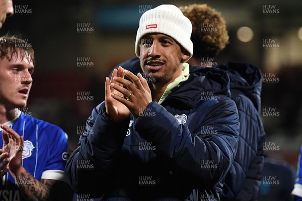 281025 - Wrexham v Cardiff City - Carabao Cup Round 4 - Callum Robinson of Cardiff City at full time
