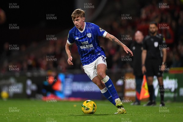 281025 - Wrexham v Cardiff City - Carabao Cup Round 4 - Joel Bagan of Cardiff City