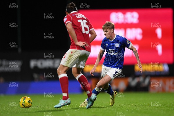 281025 - Wrexham v Cardiff City - Carabao Cup Round 4 - Joel Bagan of Cardiff City