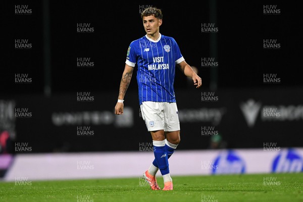 281025 - Wrexham v Cardiff City - Carabao Cup Round 4 - Alex Robertson of Cardiff City