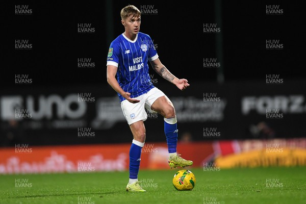 281025 - Wrexham v Cardiff City - Carabao Cup Round 4 - Joel Bagan of Cardiff City