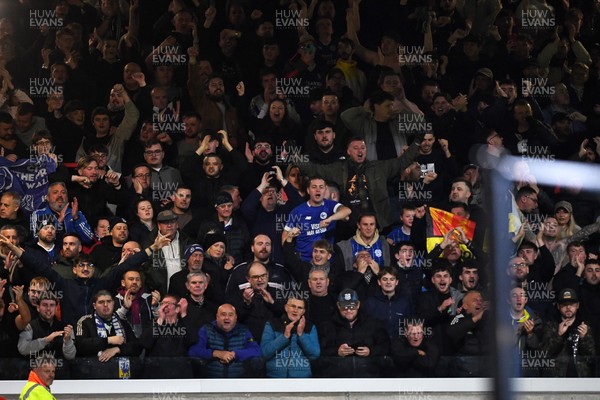 281025 - Wrexham v Cardiff City - Carabao Cup Round 4 - Cardiff fans