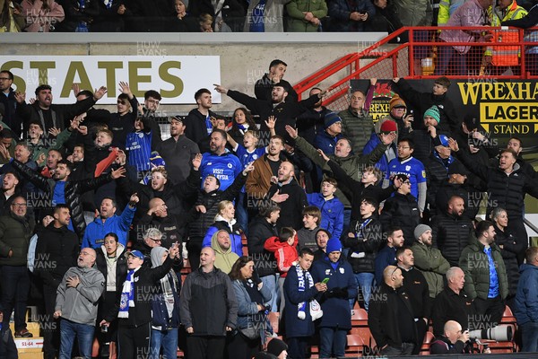 281025 - Wrexham v Cardiff City - Carabao Cup Round 4 - Cardiff fans