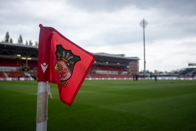 260425 - Wrexham v Charlton Athletic - Sky Bet League 1 -  General View of the Racecourse Ground ahead of kick off
