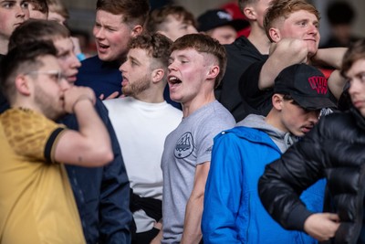 260425 - Wrexham v Charlton Athletic - Sky Bet League 1 - Wrexham fans ahead of kick off