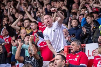 260425 - Wrexham v Charlton Athletic - Sky Bet League 1 - Wrexham fans ahead of kick off