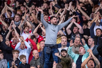 260425 - Wrexham v Charlton Athletic - Sky Bet League 1 - Wrexham fans