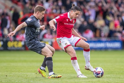 260425 - Wrexham v Charlton Athletic - Sky Bet League 1 - George Dobson of Wrexham AFC