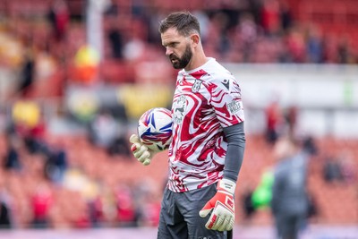 260425 - Wrexham v Charlton Athletic - Sky Bet League 1 - Mark Howard of Wrexham AFC ahead of kick off