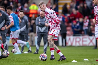 260425 - Wrexham v Charlton Athletic - Sky Bet League 1 - James McClean of Wrexham AFC ahead of kick off
