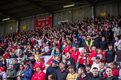 260425 - Wrexham v Charlton Athletic - Sky Bet League 1 - Wrexham fans ahead of kick off