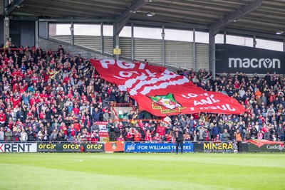 260425 - Wrexham v Charlton Athletic - Sky Bet League 1 - Wrexham fans ahead of kick off