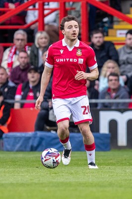 260425 - Wrexham v Charlton Athletic - Sky Bet League 1 - Oliver Rathbone of Wrexham AFC carries the ball