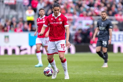 260425 - Wrexham v Charlton Athletic - Sky Bet League 1 - George Dobson of Wrexham AFC
