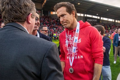 260425 - Wrexham v Charlton Athletic - Sky Bet League 1 - Wrexham co-owner Ryan Reynolds