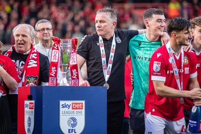 260425 - Wrexham v Charlton Athletic - Sky Bet League 1 - Wrexham Manager, Phil Parkinson at full time