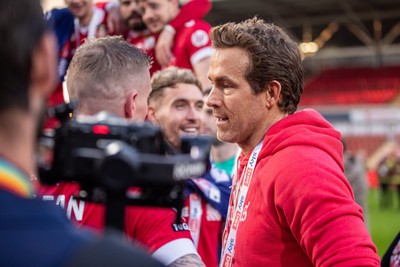 260425 - Wrexham v Charlton Athletic - Sky Bet League 1 - Wrexham co-owner Ryan Reynolds