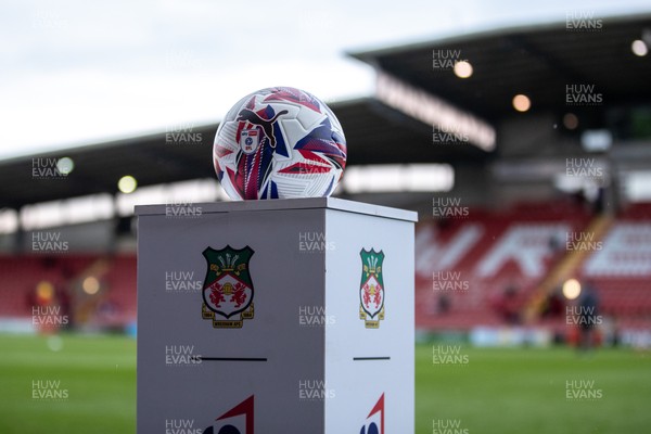 260425 - Wrexham v Charlton Athletic - Sky Bet League 1 -  General View of the Racecourse Ground ahead of kick off