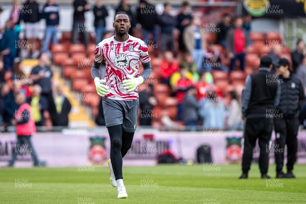 260425 - Wrexham v Charlton Athletic - Sky Bet League 1 -  Arthur Okonkwo of Wrexham AFC ahead of kick off