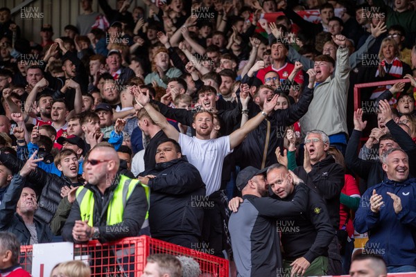 260425 - Wrexham v Charlton Athletic - Sky Bet League 1 - Wrexham fans ahead of kick off