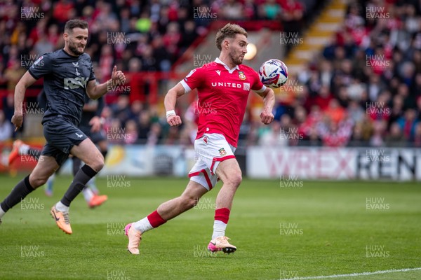 260425 - Wrexham v Charlton Athletic - Sky Bet League 1 - Sam Smith of Wrexham AFC goes through on goal