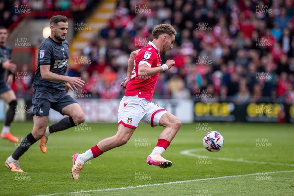 260425 - Wrexham v Charlton Athletic - Sky Bet League 1 - Sam Smith of Wrexham AFC goes through on goal