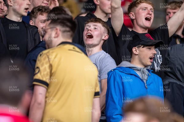 260425 - Wrexham v Charlton Athletic - Sky Bet League 1 - Wrexham fans ahead of kick off