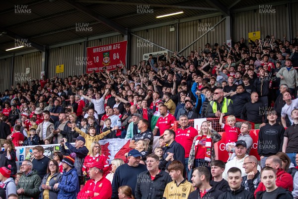 260425 - Wrexham v Charlton Athletic - Sky Bet League 1 - Wrexham fans ahead of kick off