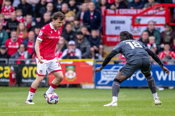 260425 - Wrexham v Charlton Athletic - Sky Bet League 1 - Oliver Rathbone of Wrexham AFC