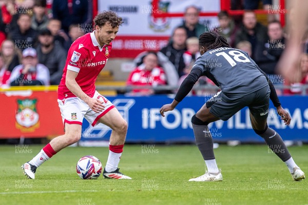 260425 - Wrexham v Charlton Athletic - Sky Bet League 1 - Oliver Rathbone of Wrexham AFC