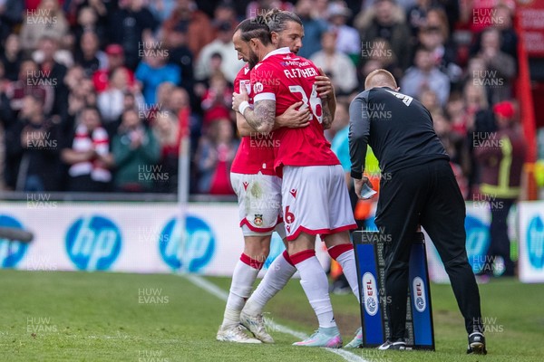 260425 - Wrexham v Charlton Athletic - Sky Bet League 1 - Steven Fletcher of Wrexham AFC replaces Jay Rodrigues in the second half