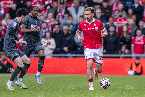 260425 - Wrexham v Charlton Athletic - Sky Bet League 1 - Sam Smith of Wrexham AFC on the ball