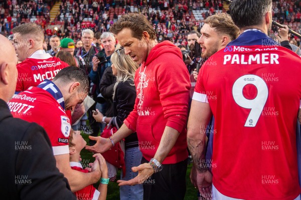 260425 - Wrexham v Charlton Athletic - Sky Bet League 1 - Wrexham co-owner Ryan Reynolds