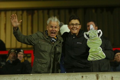 011218  Wrexham AFC v Newport County - Emirates FA Cup - Round 2 -  Fans  of Newport County enjoy the game