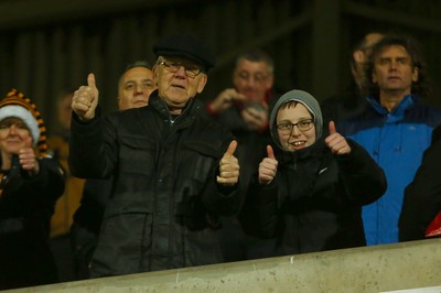 011218  Wrexham AFC v Newport County - Emirates FA Cup - Round 2 -  Fans  of Newport County enjoy the game