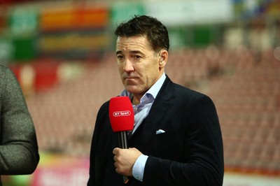 011218  Wrexham AFC v Newport County - Emirates FA Cup - Round 2 -  Dean Saunders analyses the game for BT Sport after the game