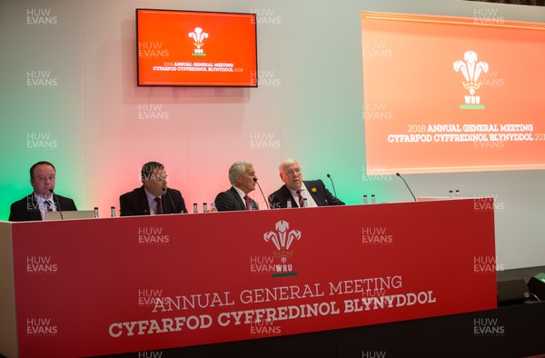 141018 - WRU Annual General Meeting, The Vale Hotel - A general view at the start of the WRU AGM
