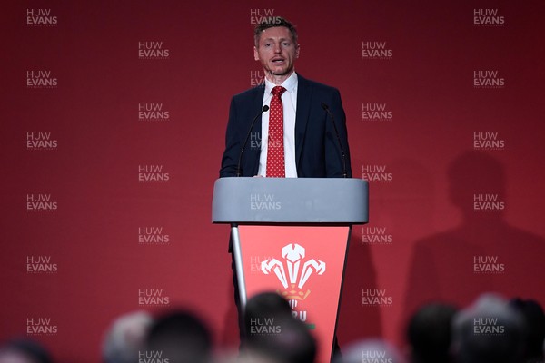 171021 - Welsh Rugby Union Annual General Meeting - Tim Moss during the WRU AGM
