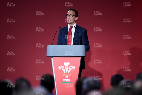171021 - Welsh Rugby Union Annual General Meeting - Rhodri Lewis during the WRU AGM