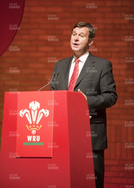 211012 -  WRU Annual General Meeting - WRU Chief Executive Roger Lewis during the WRU Annual General Meeting