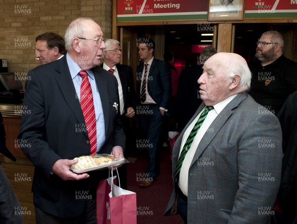 211112 - Welsh Rugby Union AGM, Port Talbot -   Representatives of the members clubs arrive for the WRU AGM at the Princess Royal Theatre, Port Talbot