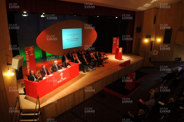 27.09.09 - Welsh Rugby Union Annual General Meeting - A view of the WRU AGM. 