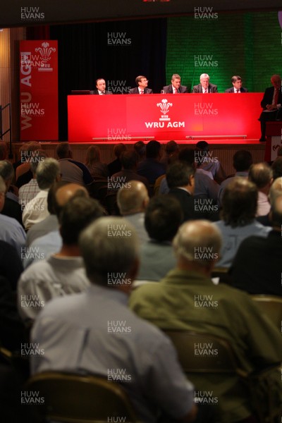 28.09.08... WRU AGM, Port Talbot -  WRU Executive prepare for the start of the AGM 