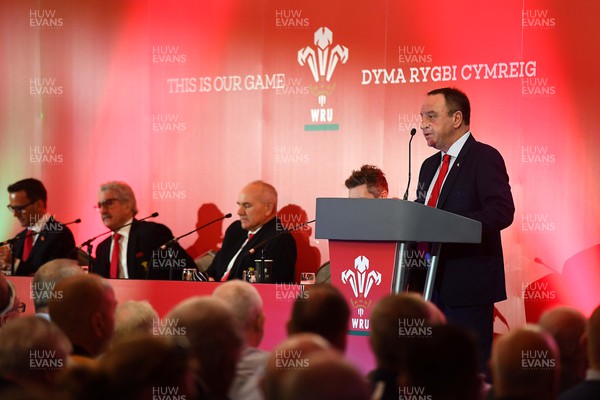301022 - Welsh Rugby Union Annual General Meeting -  WRU Chief Executive Steve Phillips during the WRU AGM