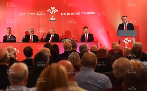 301022 - Welsh Rugby Union Annual General Meeting -  WRU Chief Executive Steve Phillips during the WRU AGM