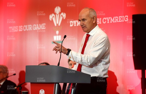 301022 - Welsh Rugby Union Annual General Meeting -  WRU Chairman Rob Butcher during the WRU AGM