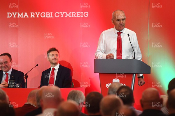 301022 - Welsh Rugby Union Annual General Meeting -  WRU Chairman Rob Butcher during the WRU AGM